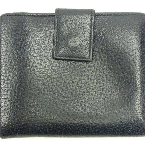 Gucci Wallet Purse Folding wallet Black Woman Authentic Used Y4905 - Picture 5 of 6